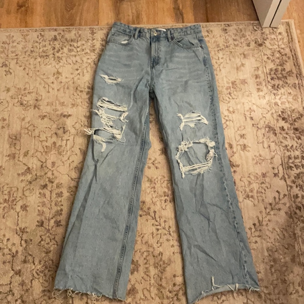Zara jeans, high rise, boot cut